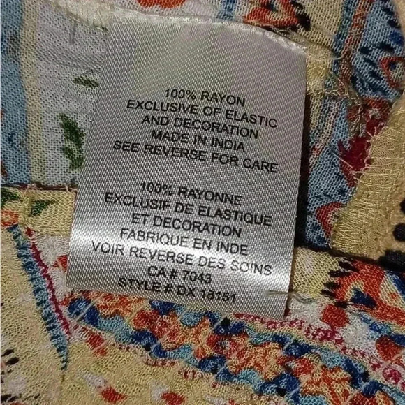 Patrons  Of Peace Boho Tank Top Size Small - Picture 7 of 7